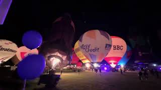 Warsteiner Internationale Montgolfiade 2023 NightGlow am Samstag den 9923 [upl. by Izzy287]