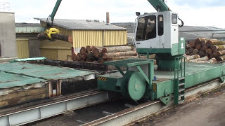 RUW OBXIII RundholzUmschlagwagen  Roundwood sorting carriage [upl. by Araec]