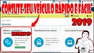 Detran SP como consultar veículo pelo CHASSIS e RENAVAM COMO CONSULTAR RÁPIDO 2019 [upl. by Dawson]
