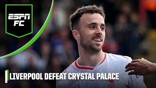 ‘VERY COMFORTABLE’ Crystal Palace vs Liverpool reaction Jotas goal keeps the Reds top  ESPN FC [upl. by Ominoreg]