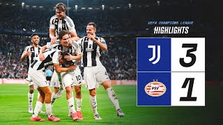 HIGHLIGHTS UCL  Juventus 31 PSV  Yildiz McKennie amp Nicos Goal [upl. by Atsiuqal]