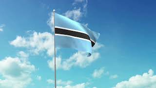 Bendera Botswana The national flag of Botswana [upl. by Marala113]