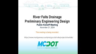 River Falls Drainage Improvements Public Meeting [upl. by Kizzie140]