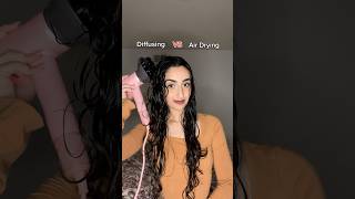 Diffusing VS Air drying wavyhairtips haircare hairtok [upl. by Edric]