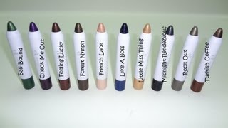 ELF Essential Jumbo Eyeshadow Stick Swatches [upl. by Bamford]