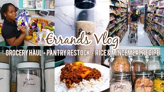 ERRANDS VLOG  JUNE GROCERY HAUL  PANTRY REFILL  SIMPLE RICE amp MINCEMEAT RECIPE  Devota Regina [upl. by Atsyrc]