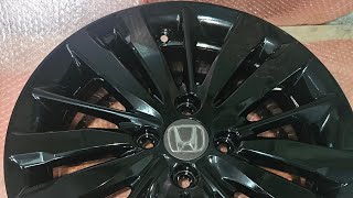 Powder coating Honda jazz mags gloss black🤘 [upl. by Nhguaved]