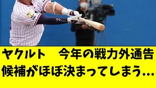 【ヤクルト】今年の戦力外通告候補が完全に絞られた件。。 [upl. by Milena]