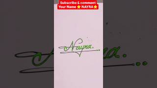 Nayra name signature style  N letter signature style  letter N signature style [upl. by Delacourt]