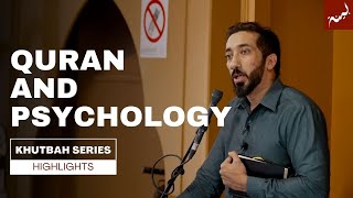 Quranic Teachings amp Modern Psychology  Nouman Ali Khan [upl. by Taite705]