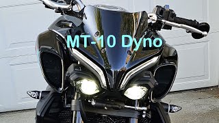 2023 Yamaha MT10 Dyno [upl. by Ailssa]