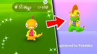 I FOUND THE NEWEST SHINY POKÉMON IN POKÉMON GO How to get Shiny Scraggy [upl. by Nnyleuqcaj]