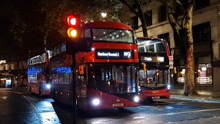 NIGHT BUSES AT OXFORD CIRCUS amp ALDWYCH [upl. by Fay]