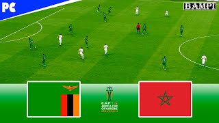 Zambia vs Morocco  Africa Cup of Nations  PES 2021 Full Match  Gameplay PC [upl. by Neetsuj214]