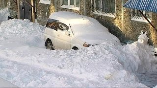 Russia 20 centimetri di neve in Kamčatka [upl. by Kannav253]