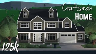 Craftsman Home  Bloxburg  125k [upl. by Ailliw]