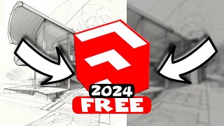 SketchUp Download For Free NO CRACKLEGAL 2024  Update New Features of 3D modeling [upl. by Ynahirb]