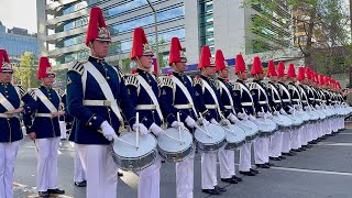 Escuela Militar  Desfile Las Condes 2023 4KHD [upl. by Hamil964]