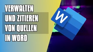 Zitieren in Word  Literaturverzeichnis erstellen  Quellen in Word  TUTORIAL  Facharbeit [upl. by Klug]