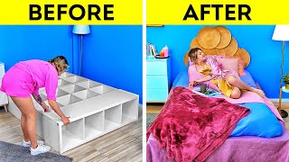 Extreme Room Makeover  DIY Ideas For Your Bedroom [upl. by Yehtomit]