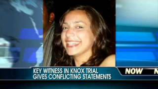 Key Witness in Amanda Knox Trial Gives Conflicting Statements [upl. by Navets362]