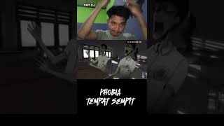 PHOBIA TEMPAT SEMPIT ‼️ REACTION HORROR reaction adikeyek shorts trending youtubeshorts [upl. by Gunter]