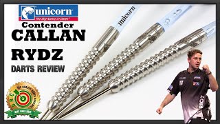 Unicorn Contender CALLAN RYDZ Darts Review [upl. by Ynamad]