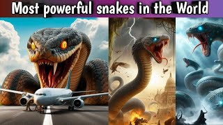 Powerful Snakes in the World  Most Biggest Snake in the World  Dangerous Snakes in the World [upl. by Sal]