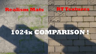 Realism Mats VS Hodiltons RT textures  1024x  Cinematic Comparison [upl. by Nitsyrc]