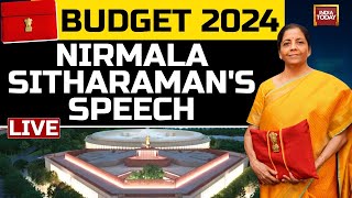 Budget 2024 LIVE Nirmala Sitharaman Budget 2024 LIVE  Parliament Budget Session 2024  India Today [upl. by Elyk]