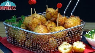 Buñuelos de Bacalao receta tradicional  Cod balls  SUB🇪🇸🇬🇧🇫🇷🇵🇹🇮🇹  Loli Domínguez [upl. by Enailil800]