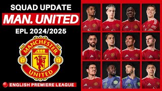 SUMMER TRANSFER Manchester United Squad 2024  English Premier League 20242025 [upl. by Staw317]