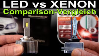 LED vs Xenon  Osram Night Breaker LASER HID  Benzinfabrik LED Retrofit Comparison Vergleich [upl. by Kincaid]