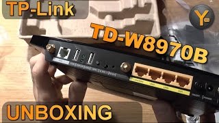 UnboxingFirst Look TPLink TDW8970B  ADSL2 Modem Router  80211n WiFi 300Mbps  USB 20 [upl. by Areip926]