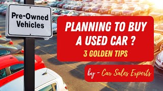 3 Golden Tips To Buy Used Cars In Canada [upl. by Eimaral]