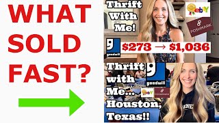 What Sold on EBay amp Poshmark Items that Sold Fast from Galveston amp Houston Goodwill Hauls amp More [upl. by Idnic]