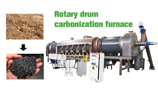 Rotary drum carbonization furnace [upl. by Su]