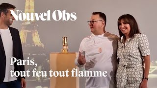 La flamme olympique fait sa traversée de Paris [upl. by Oulman]