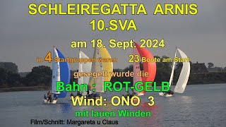 Schleiregatta Arnis 2024 09 18 10 SVA rot gelb ONO 3 [upl. by Charles]