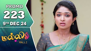 Malli Serial  Episode 223 Promo  9th Dec 24  Nikitha  Vijay  Saregama TV Shows Tamil [upl. by Jaddo732]