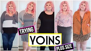 Trying YOINS Plus Size Clothing Haul 🌸  Spring 2020 [upl. by Nagoh]