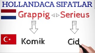 HOLLANDACA ÖĞRENİYORUM FLEMENKÇE BAZI SIFATLAR ÖĞREN 7 [upl. by Amaj129]