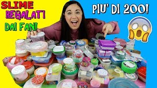 SLIME REGALATI DAI FAN PIU DI 200 APRO SLIME FATTI DA VOI Iolanda Sweets [upl. by Nahpos]