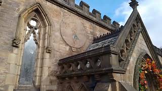 vertical wall Sundial St Laurences Church Chorley over 800 years old UK wild nature outdoor vj20 [upl. by Niwrehs366]