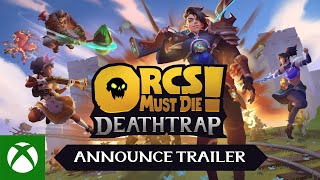 Orcs Must Die Deathtrap  Announce Trailer [upl. by Kursh]