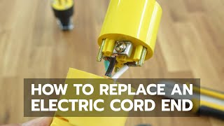 How to Replace an Electric Cord End [upl. by Ykvir183]