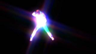 Visual loops Veejay clip HD vjing animation glowman dance  03 [upl. by Eeroc]