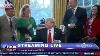 WATCH President Trump Signs Executive Orders On Banking Regulations FNN [upl. by Arymat]