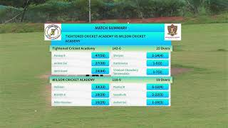 INDEPENDENCE TROPHY WILSON CRICKET ACADEMY VS TIGHTHENDS CRICKET ACADEMY [upl. by Feldt712]