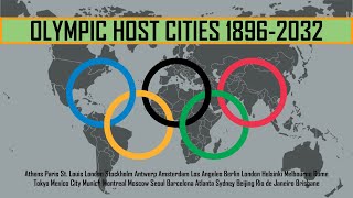 Olympic Cities  Olympic Host Cities 18962032 [upl. by Anovahs457]